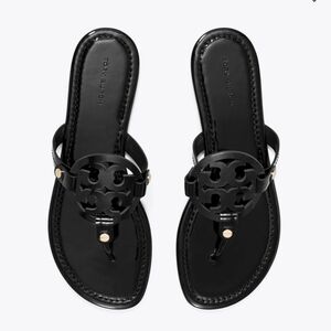 Tory Burch Black Logo Sandals